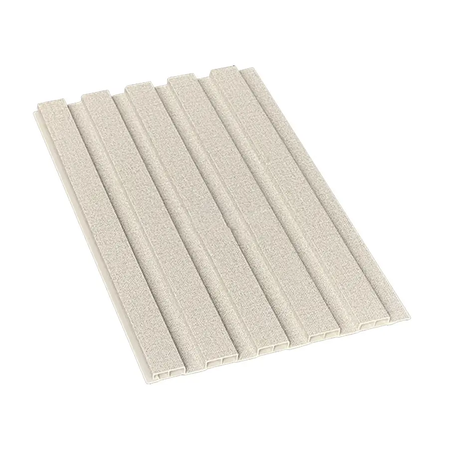 Tấm ốp 5 sóng thấp SPC vân vải kem
